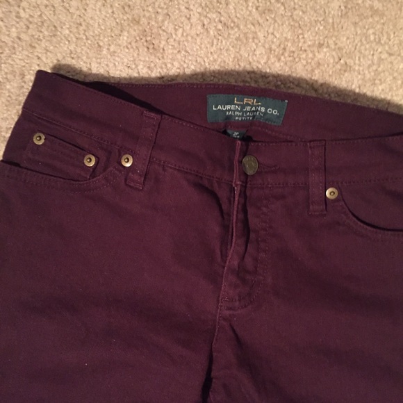 [SOLD] Lauren Ralph Lauren Deep Burgundy Pant - Picture 3 of 3